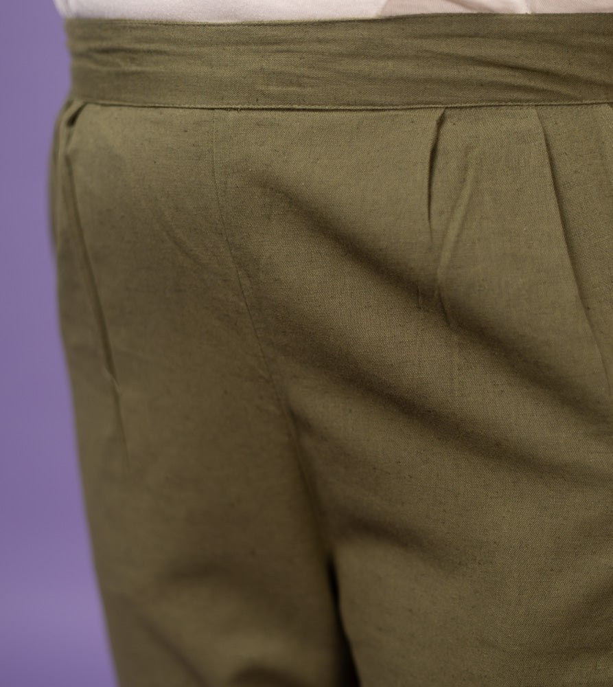 Plus Size Pant | 2XL - 8XL | 100% Cotton | Olive Green