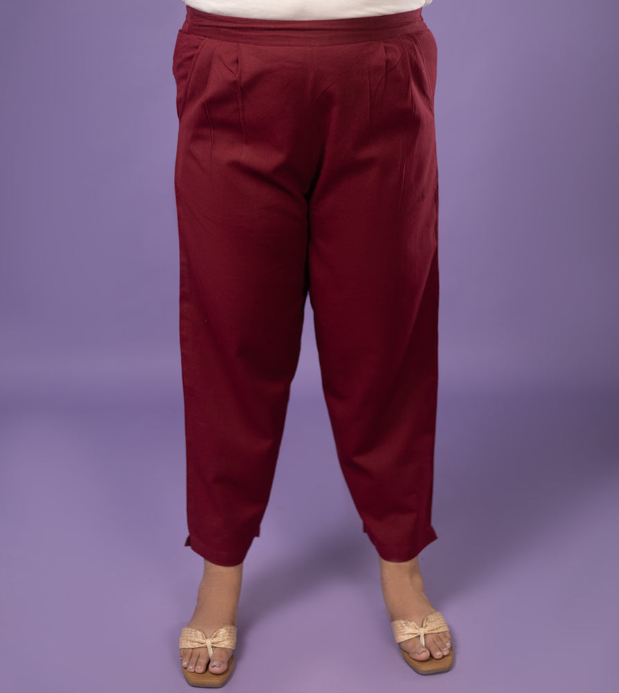 Plus Size Pant | 2XL - 8XL | 100% Cotton | Red