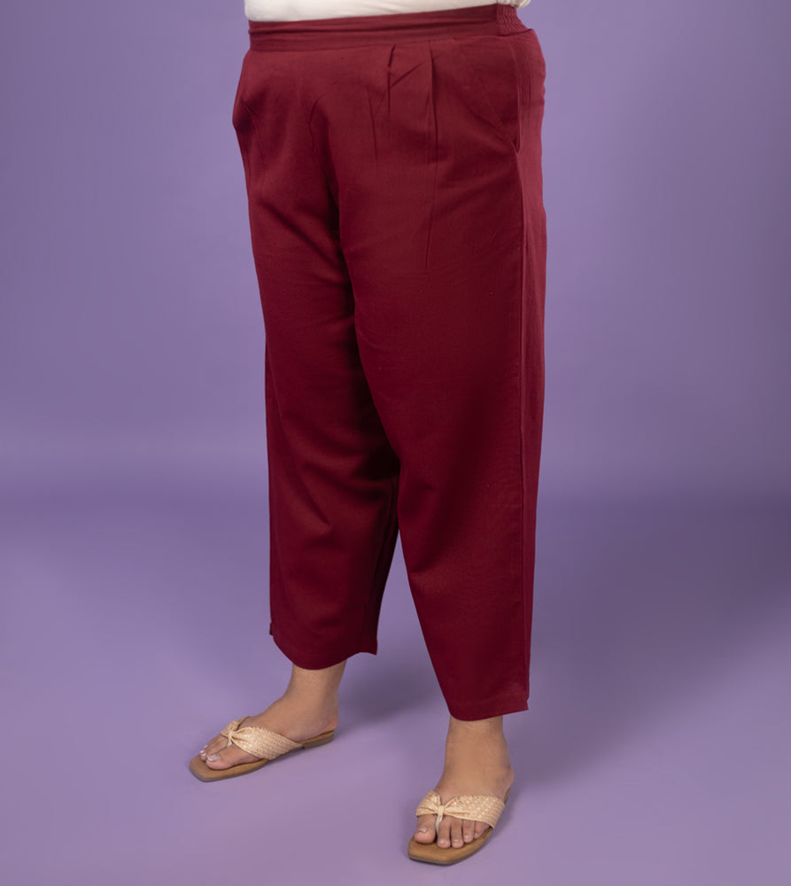 Plus Size Pant | 2XL - 8XL | 100% Cotton | Red