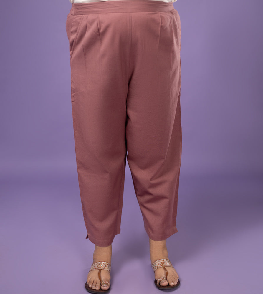 Plus Size Pant | 2XL - 8XL | 100% Cotton | Dusty Rose