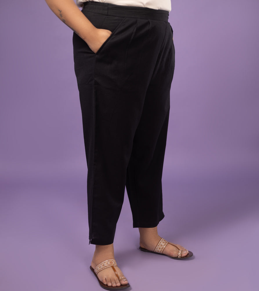 Plus Size Pant | 2XL - 8XL | 100% Cotton | Black