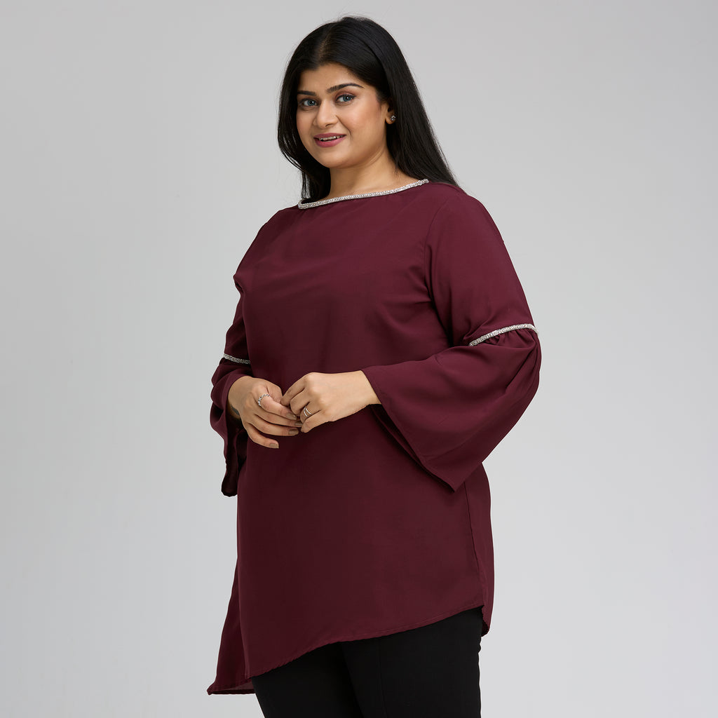 Plus Size Tunic | 2XL-8XL | Wine