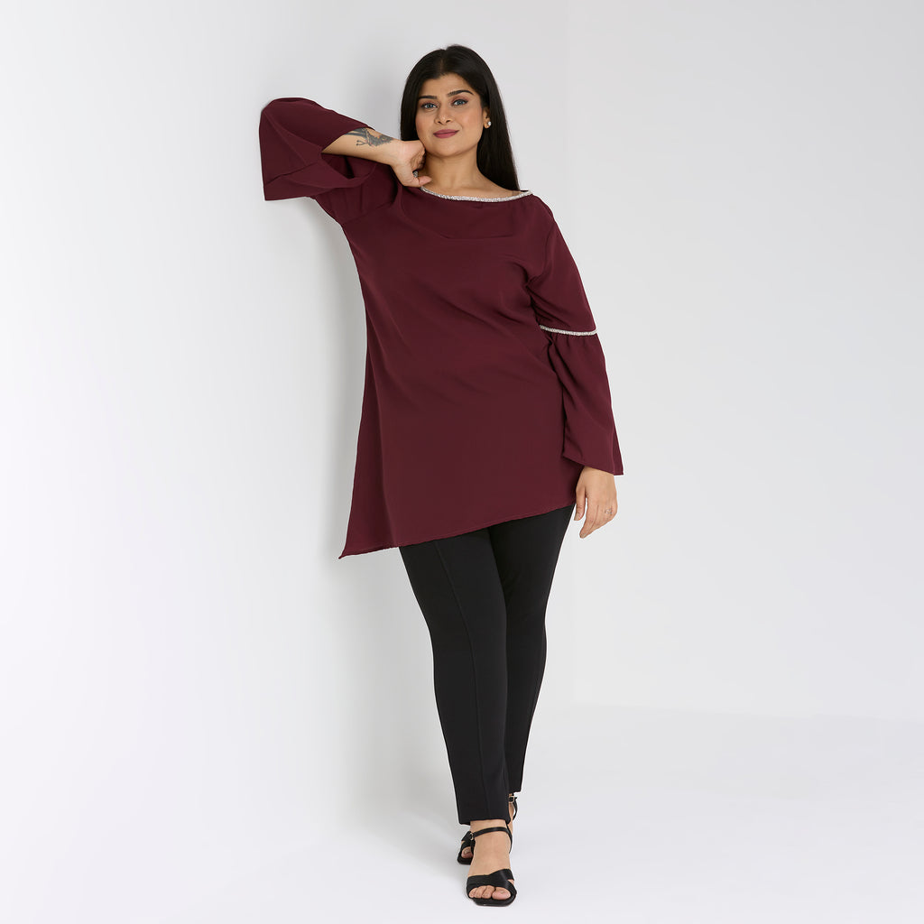 Plus Size Tunic | 2XL-8XL | Wine