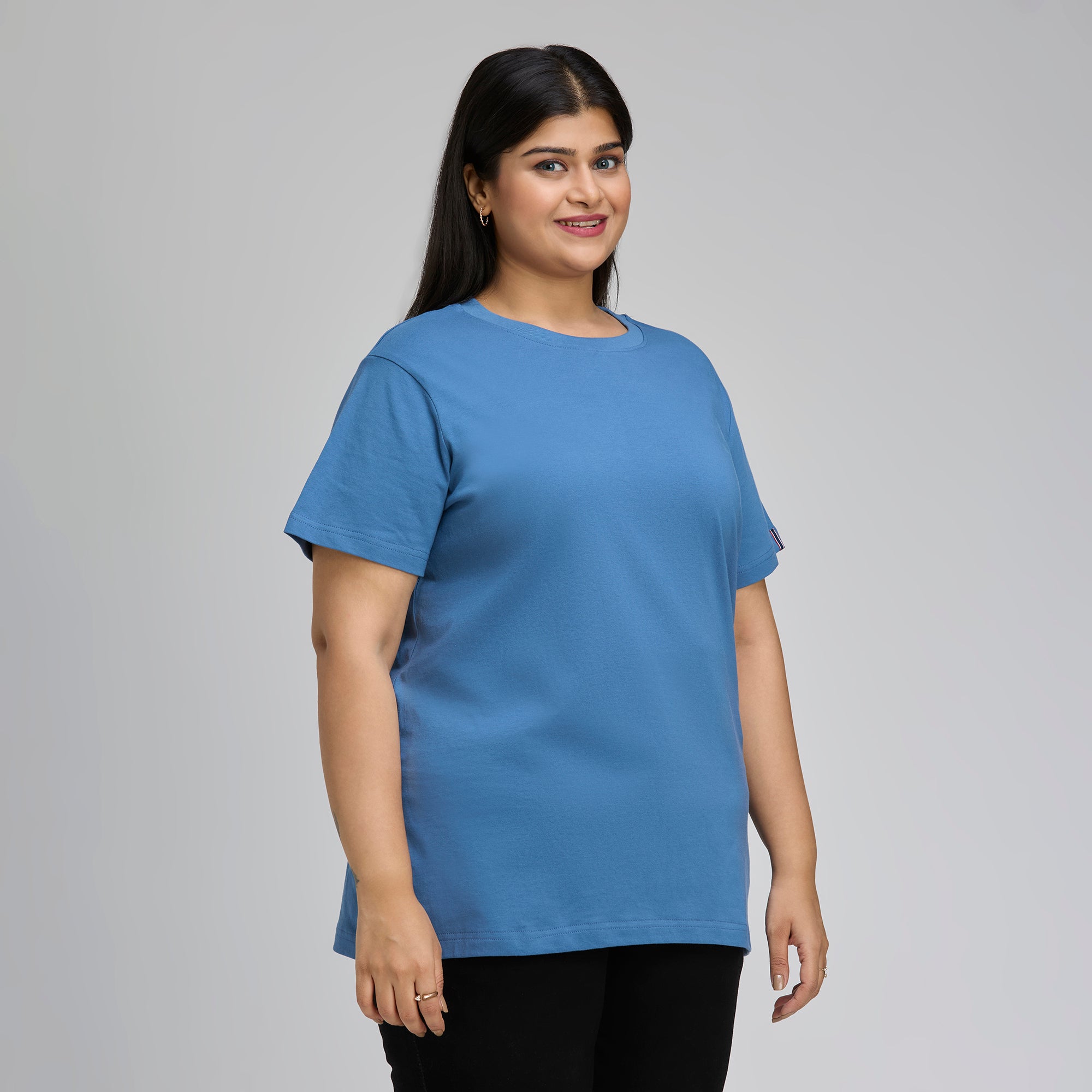 Plus Size Core T-shirt | 2XL-8XL | 100% Cotton | Air Force Blue
