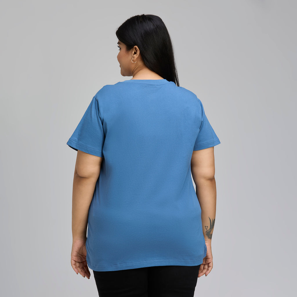 Plus Size Core T-shirt | 2XL-8XL | 100% Cotton | Air Force Blue