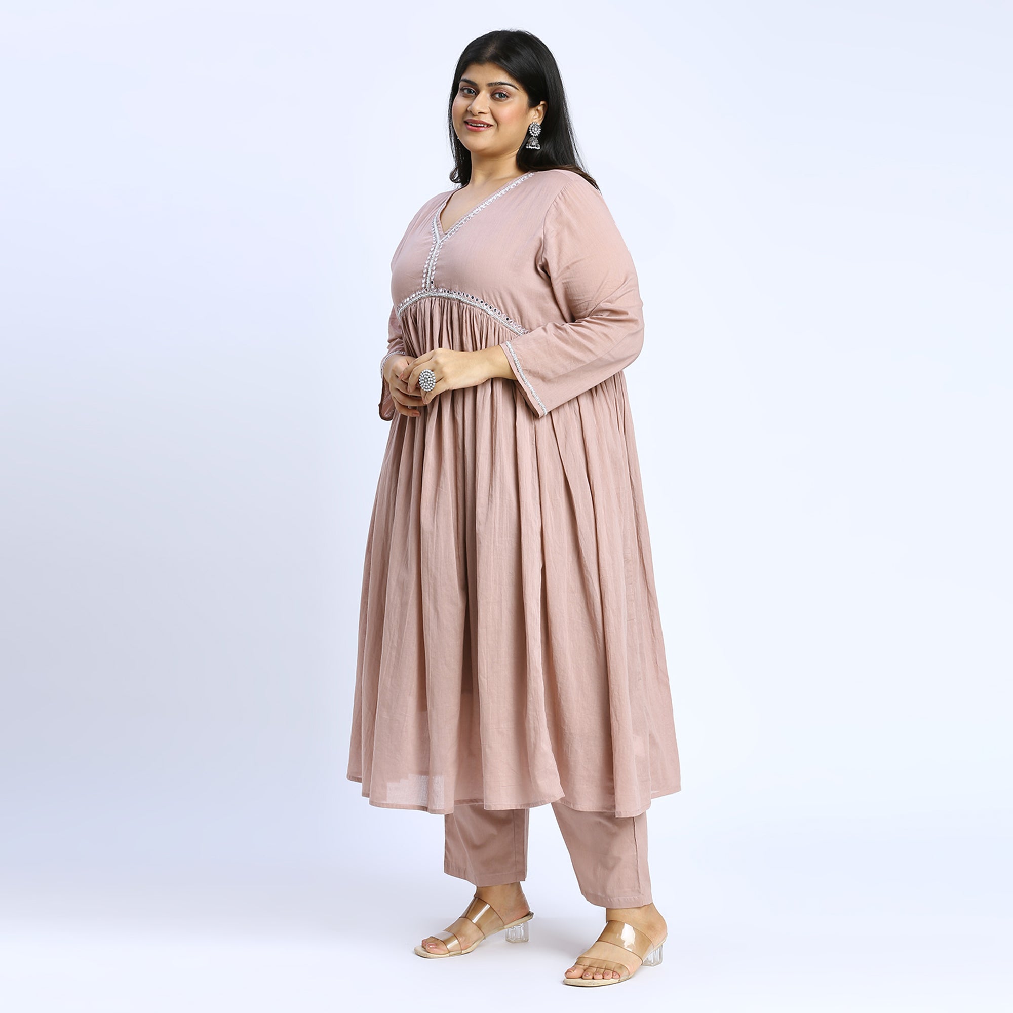 Plus Size Skd | 2XL - 8XL | 100% Cotton | Dusty Rose