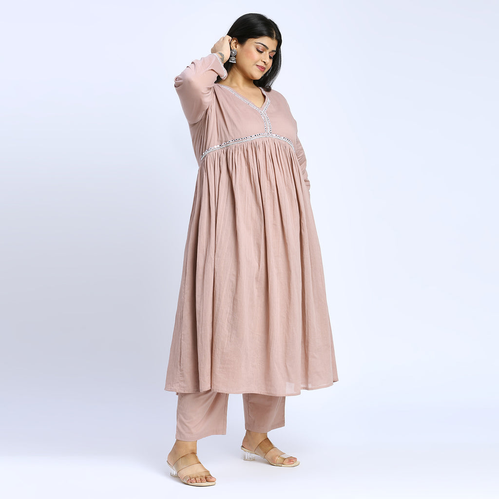 Plus Size Skd | 2XL - 8XL | 100% Cotton | Dusty Rose
