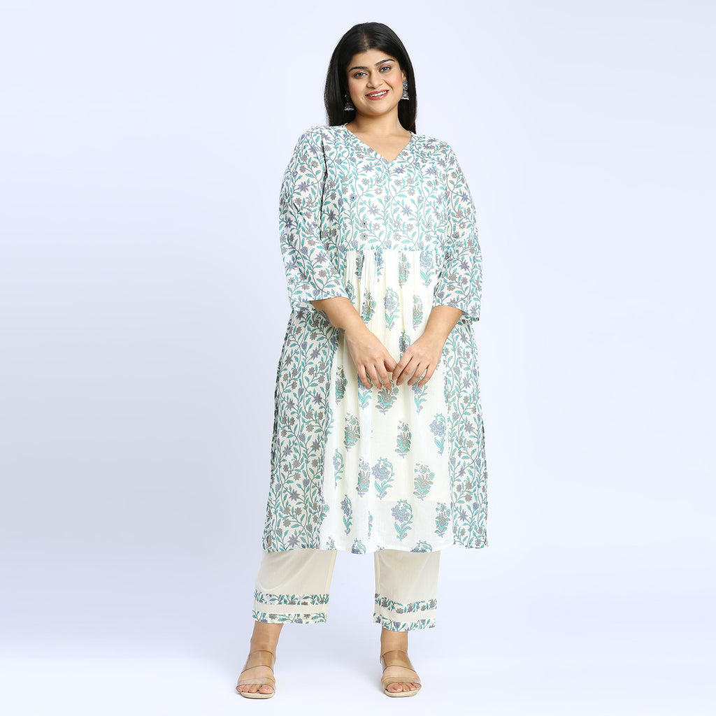 Plus Size Skd | 2XL - 8XL | 100% Cotton | Off White