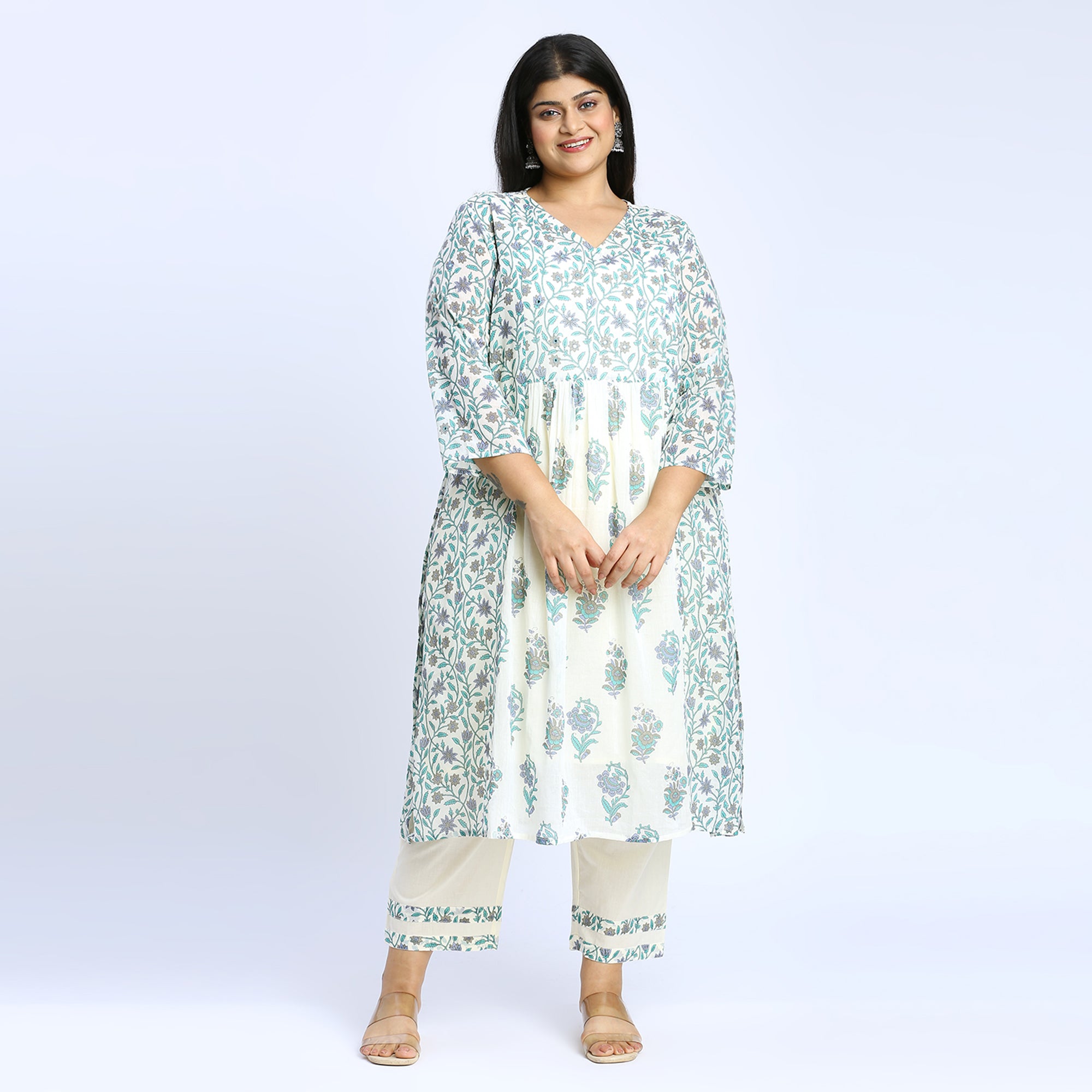 Plus Size Skd | 2XL - 8XL | 100% Cotton | Off White