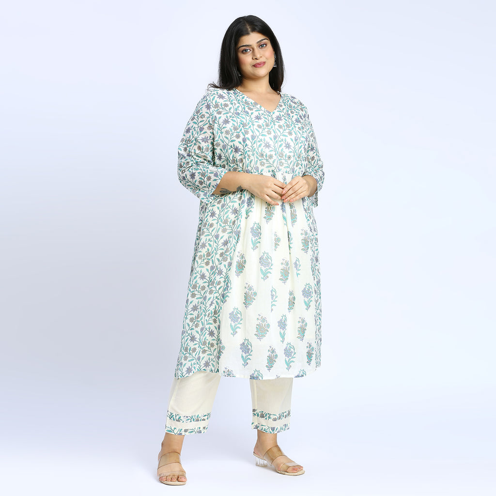 Plus Size Skd | 2XL - 8XL | 100% Cotton | Off White
