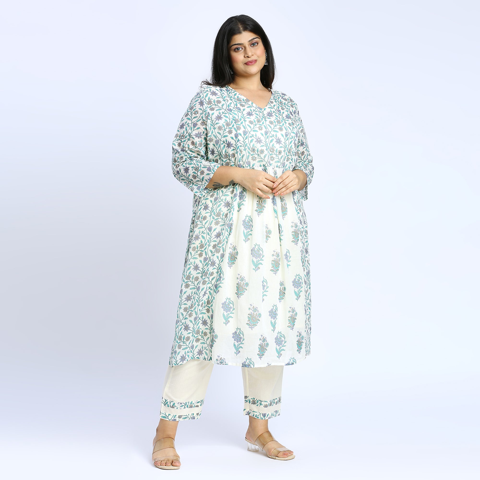 Plus Size Skd | 2XL - 8XL | 100% Cotton | Off White
