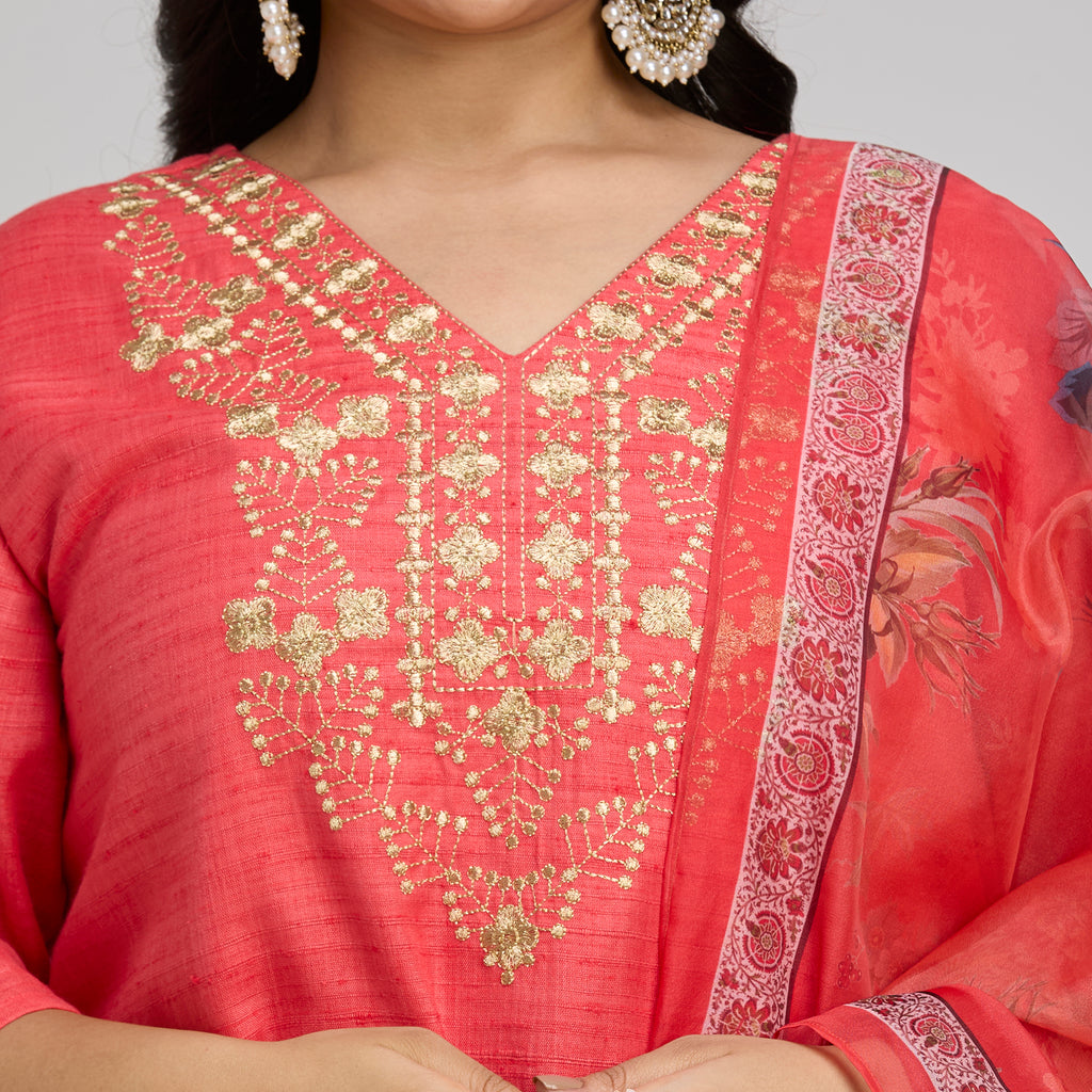 Plus Size Skd | 2XL-8XL | 100% Cotton | Pink