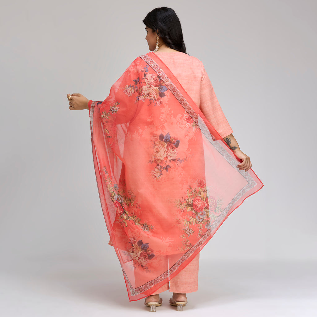 Plus Size Skd | 2XL-8XL | 100% Cotton | Coral