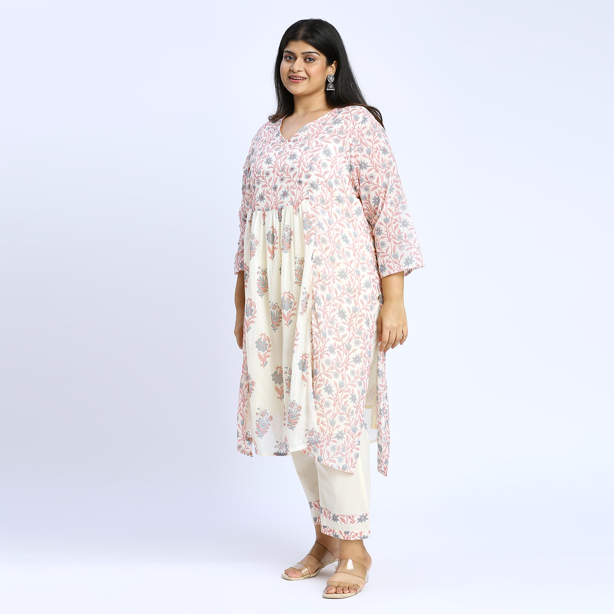 Plus Size Skd | 2XL - 8XL | 100% Cotton | Off White