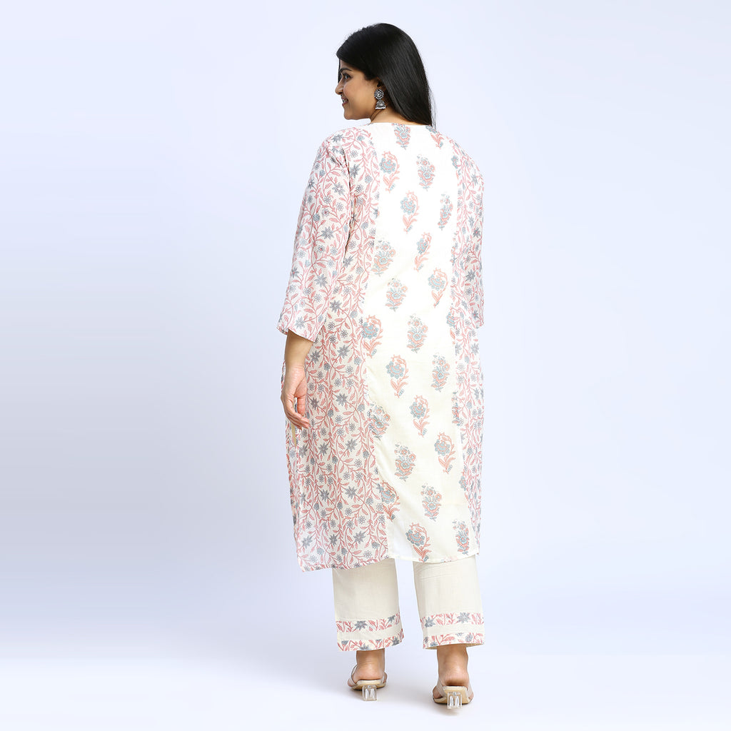 Plus Size Skd | 2XL - 8XL | 100% Cotton | Off White