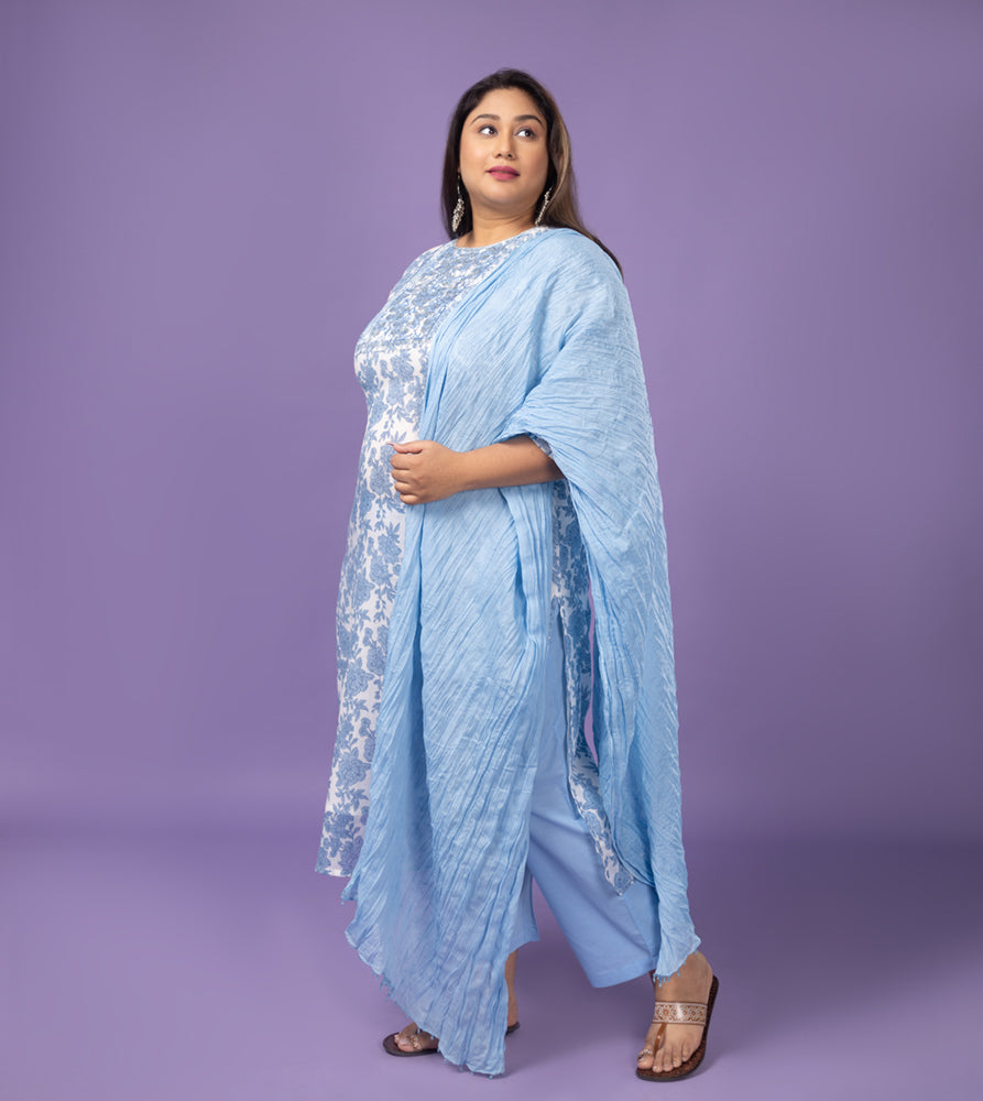 Plus Size Skd | XL - 7XL | 100% Cotton | Light Blue