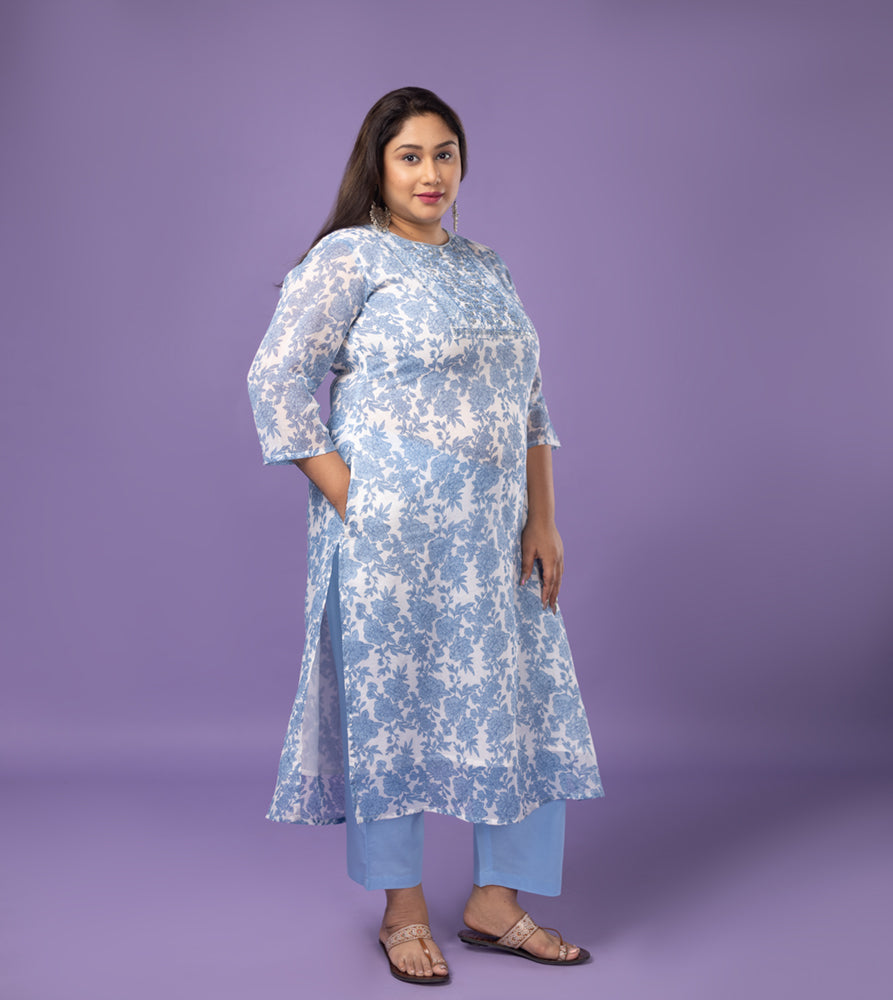 Plus Size Skd | XL - 7XL | 100% Cotton | Light Blue