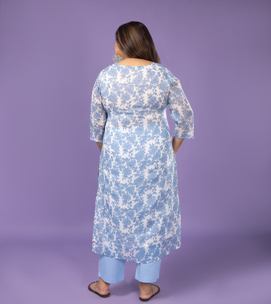 Plus Size Skd | XL - 7XL | 100% Cotton | Light Blue
