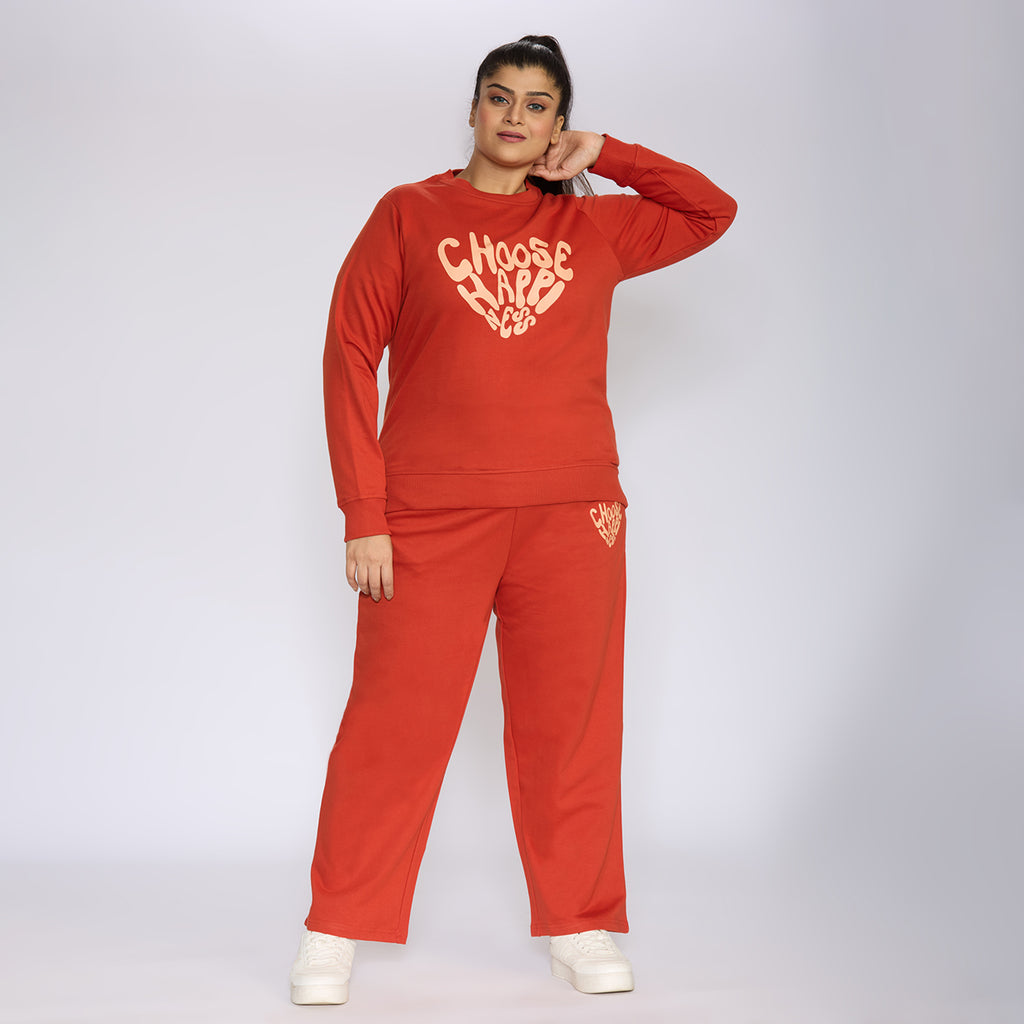 Plus Size Sweatshirt | 2XL - 8XL | 100% Cotton | Rust