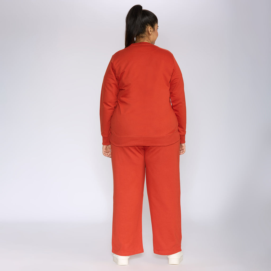 Plus Size Sweatshirt | 2XL - 8XL | 100% Cotton | Rust