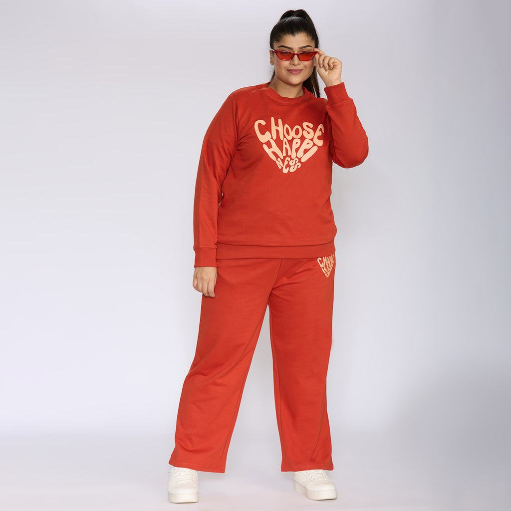 Plus Size Sweatshirt | 2XL - 8XL | 100% Cotton | Rust