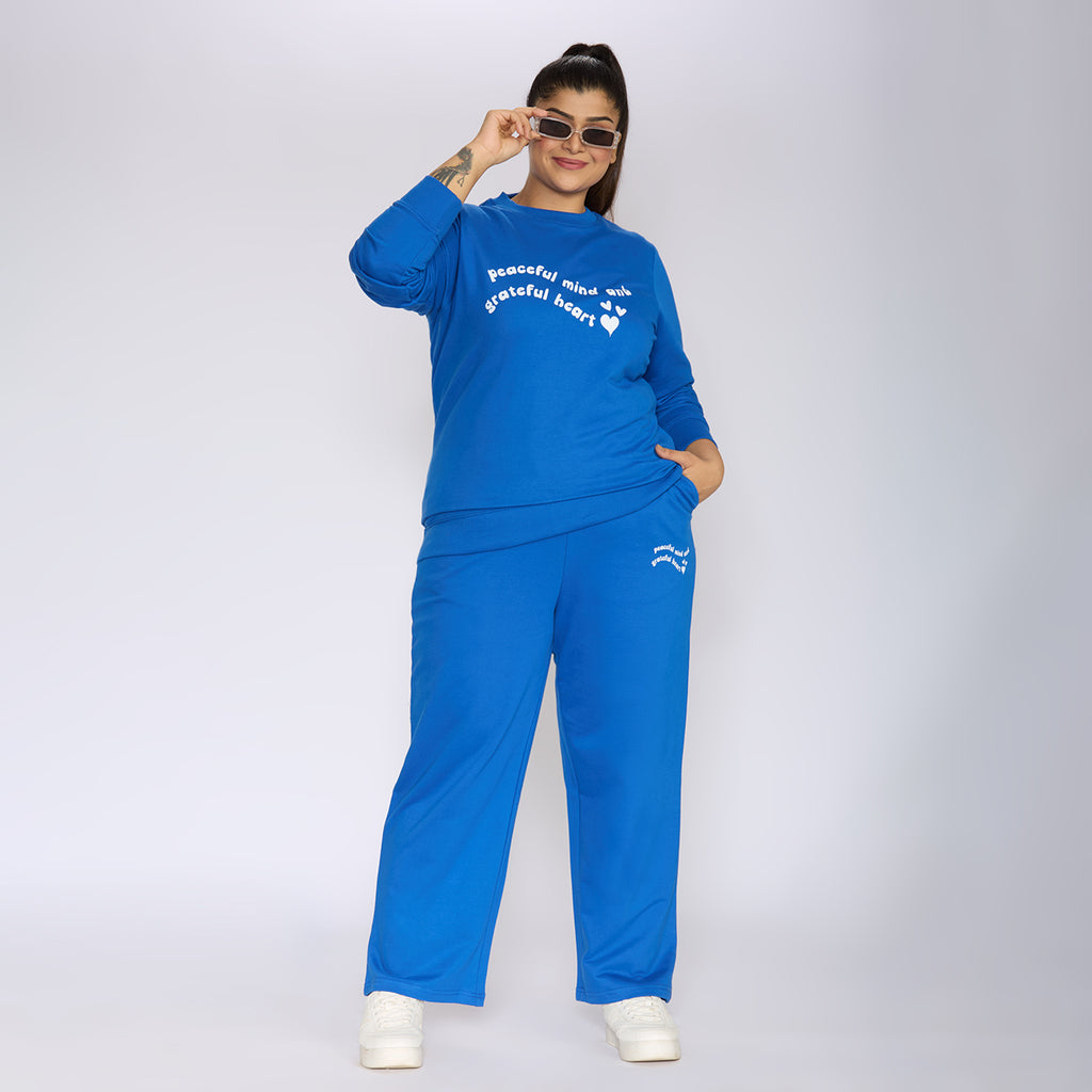 Plus Size Sweatshirt | 2XL - 8XL | 100% Cotton | Royal Blue
