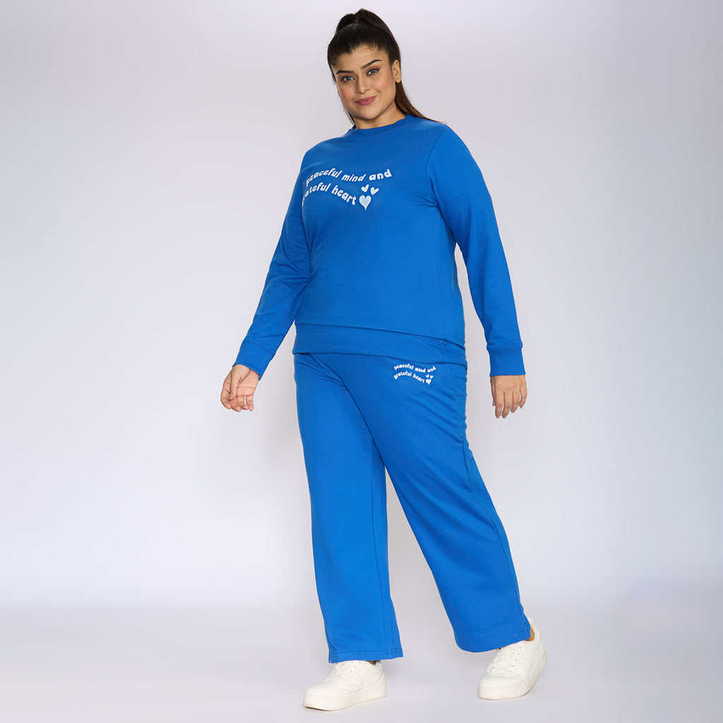 Plus Size Sweatshirt | 2XL - 8XL | 100% Cotton | Royal Blue