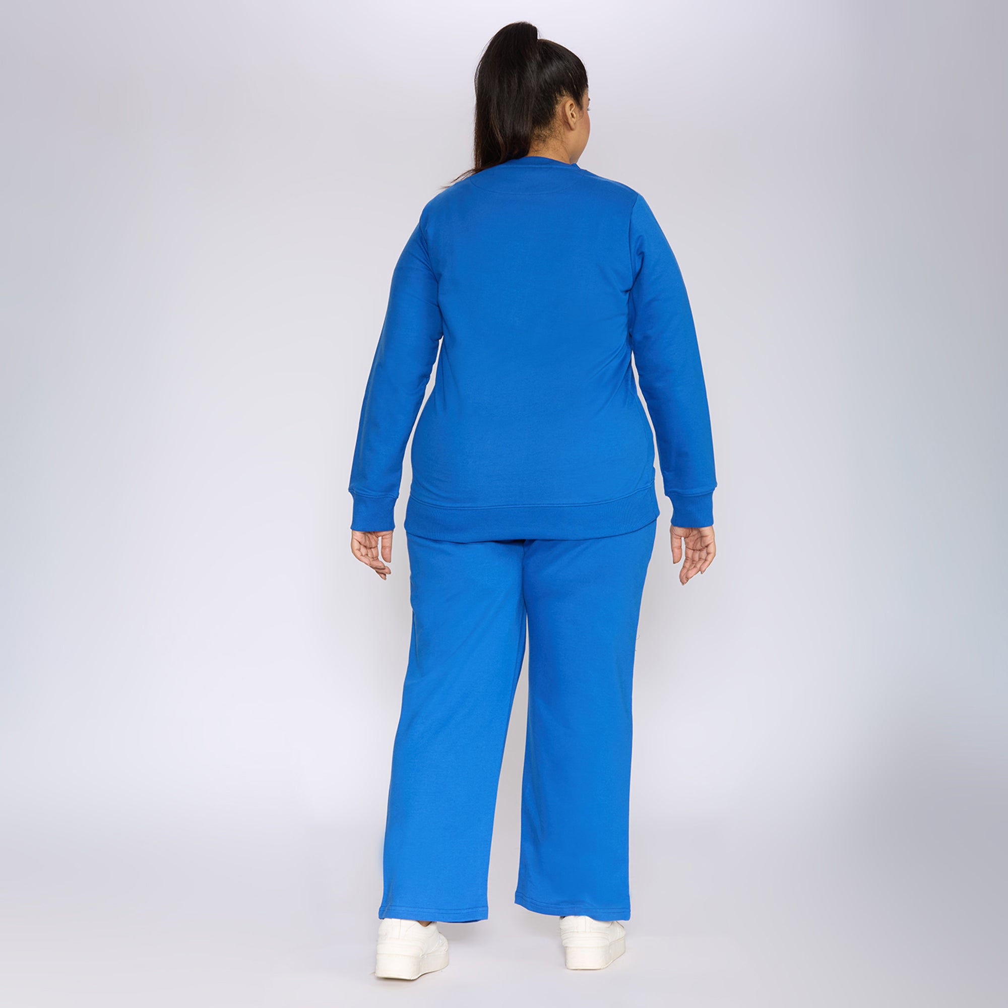 Sizeupp | Plus Size  Sweatshirt For Women | 2XL - 8XL | 100% Cotton | Solid | Royal Blue