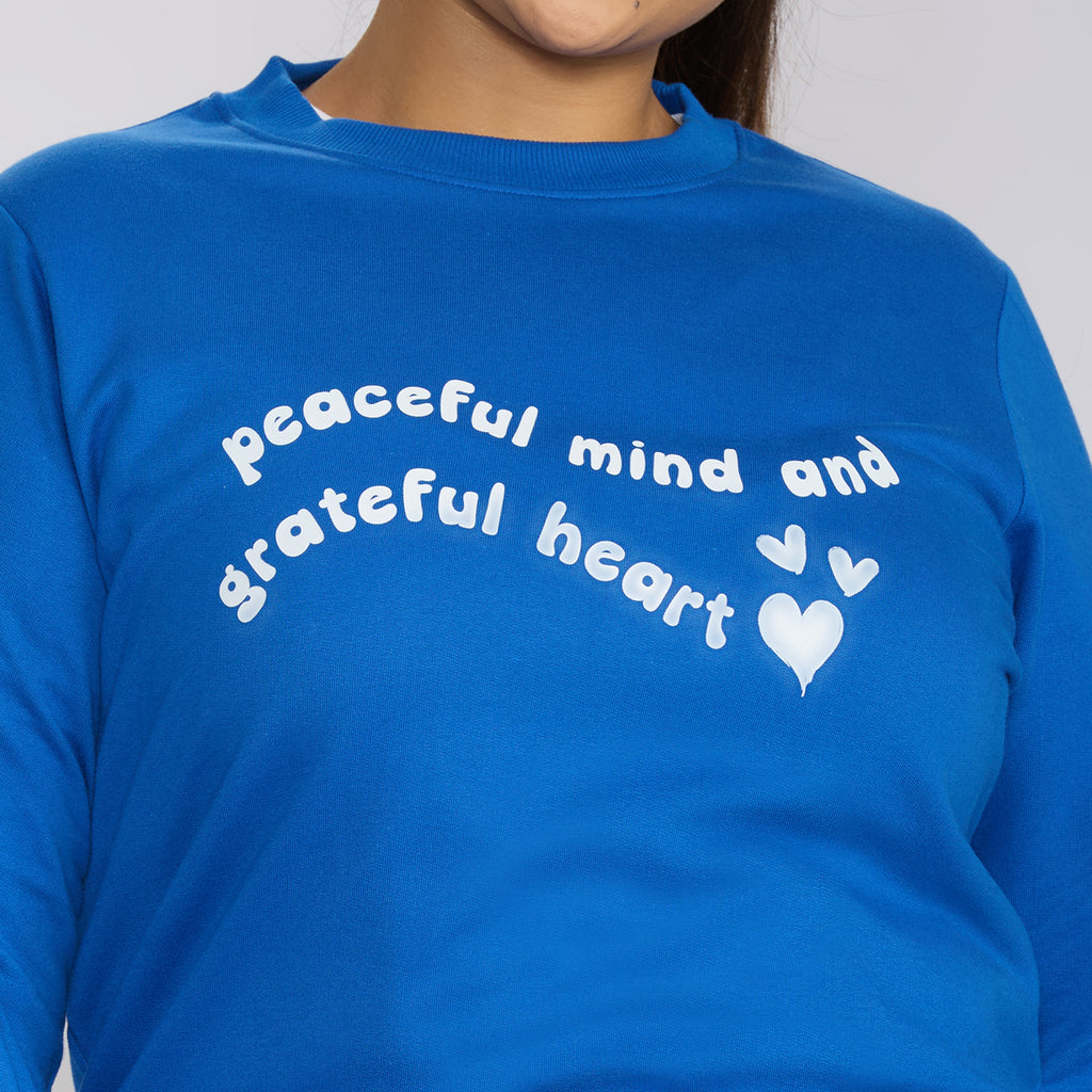 Plus Size Sweatshirt | 2XL - 8XL | 100% Cotton | Royal Blue