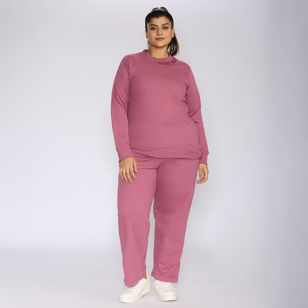 Plus Size Sweatshirt | 2XL - 8XL | 100% Cotton | Onion Pink