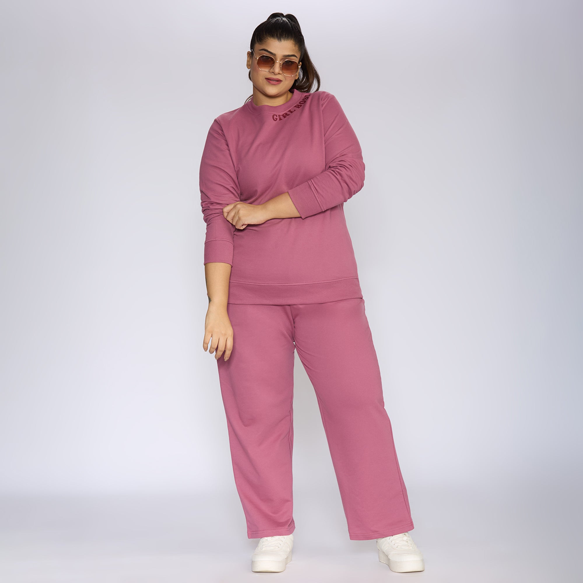 Plus Size Sweatshirt | 2XL - 8XL | 100% Cotton | Onion Pink