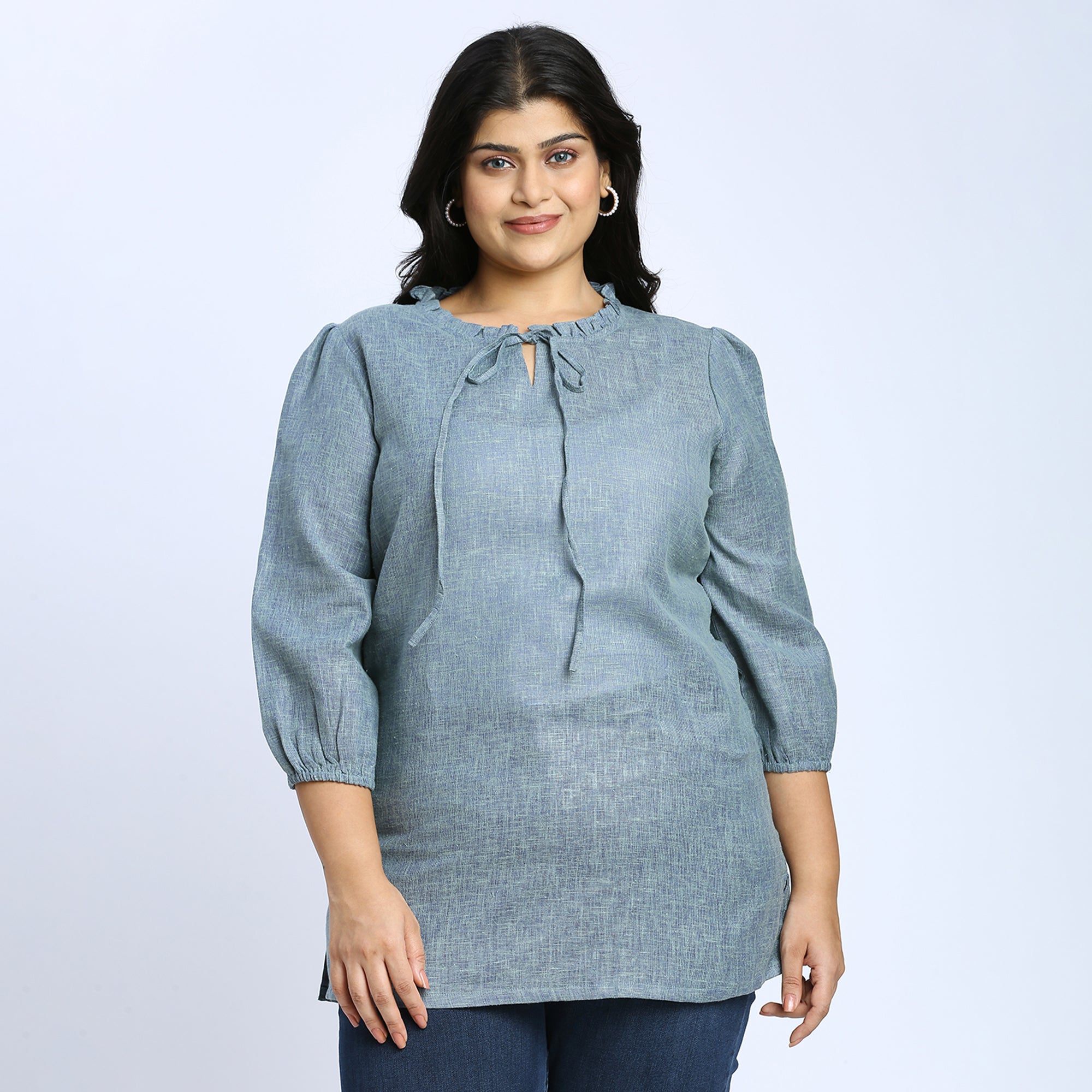 Plus Size Tunic | 2XL - 8XL | 100% Cotton | Teal