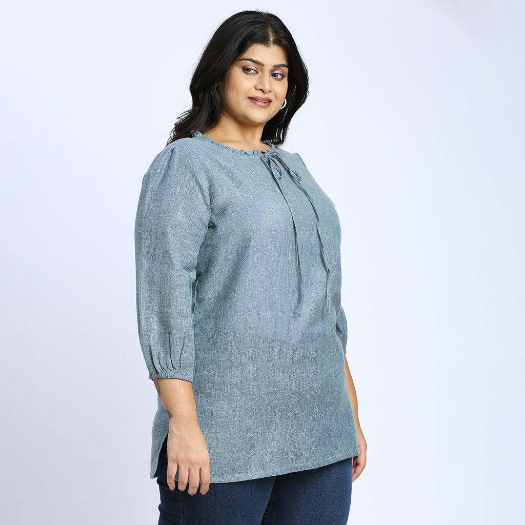 Plus Size Tunic | 2XL - 8XL | 100% Cotton | Teal