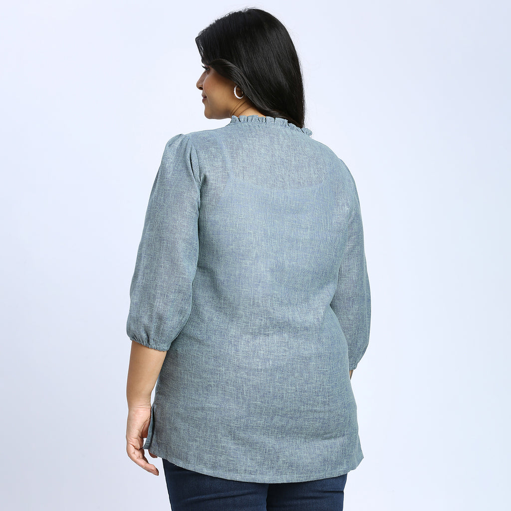 Plus Size Tunic | 2XL - 8XL | 100% Cotton | Teal