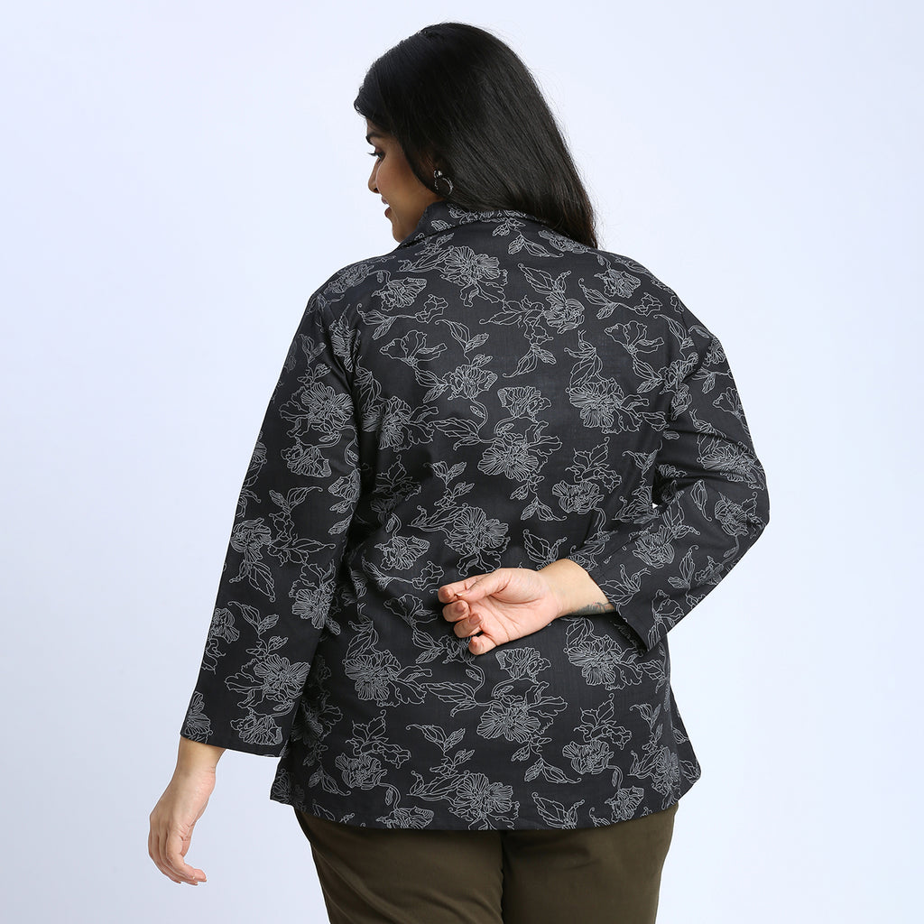 Plus Size Tunic | 2XL - 8XL | 100% Cotton | Black