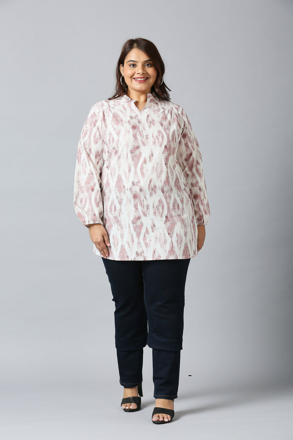 Plus Size Tunic | 2XL - 8XL | 100% Cotton | Mauve