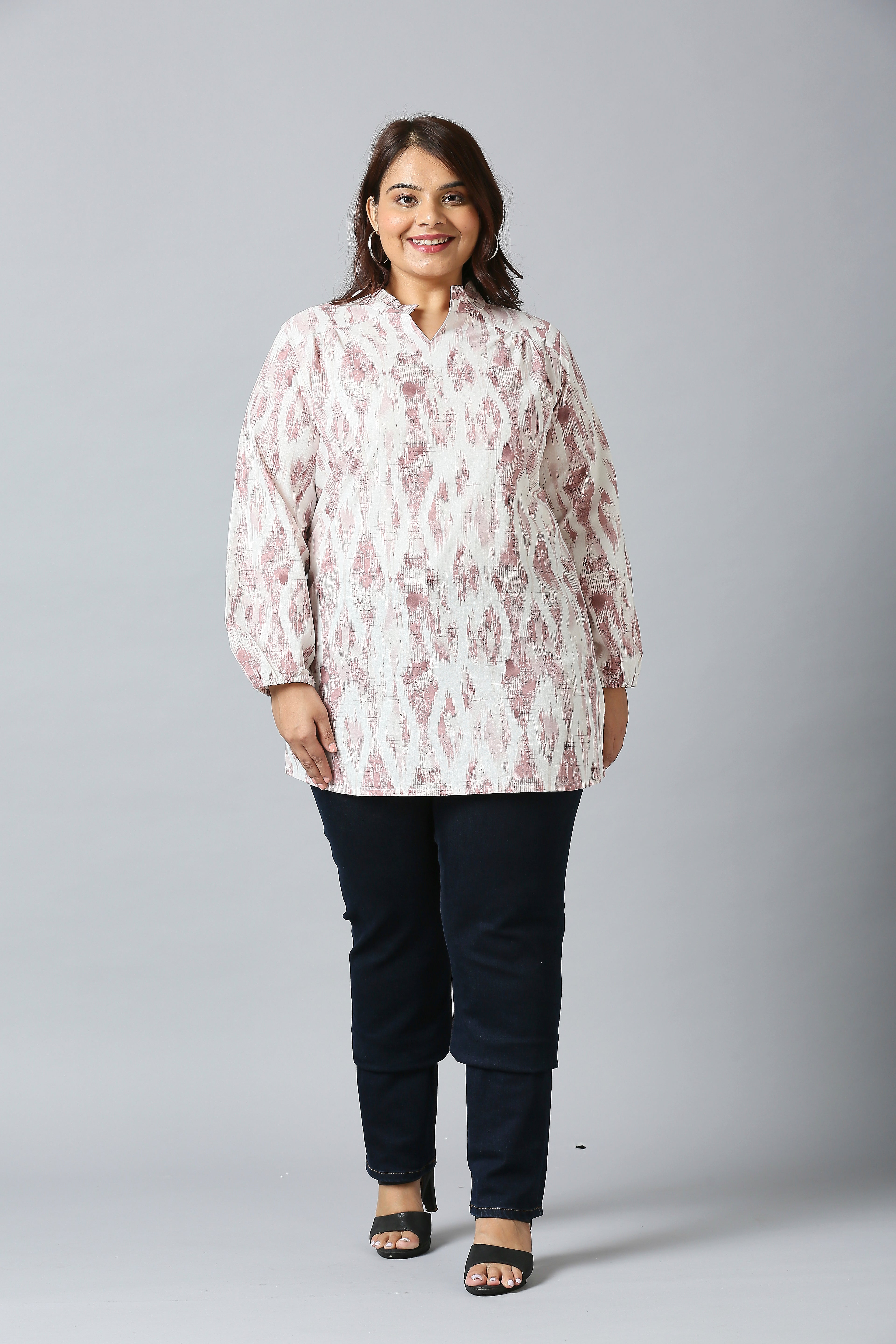 Plus Size Tunic | 2XL - 8XL | 100% Cotton | Mauve
