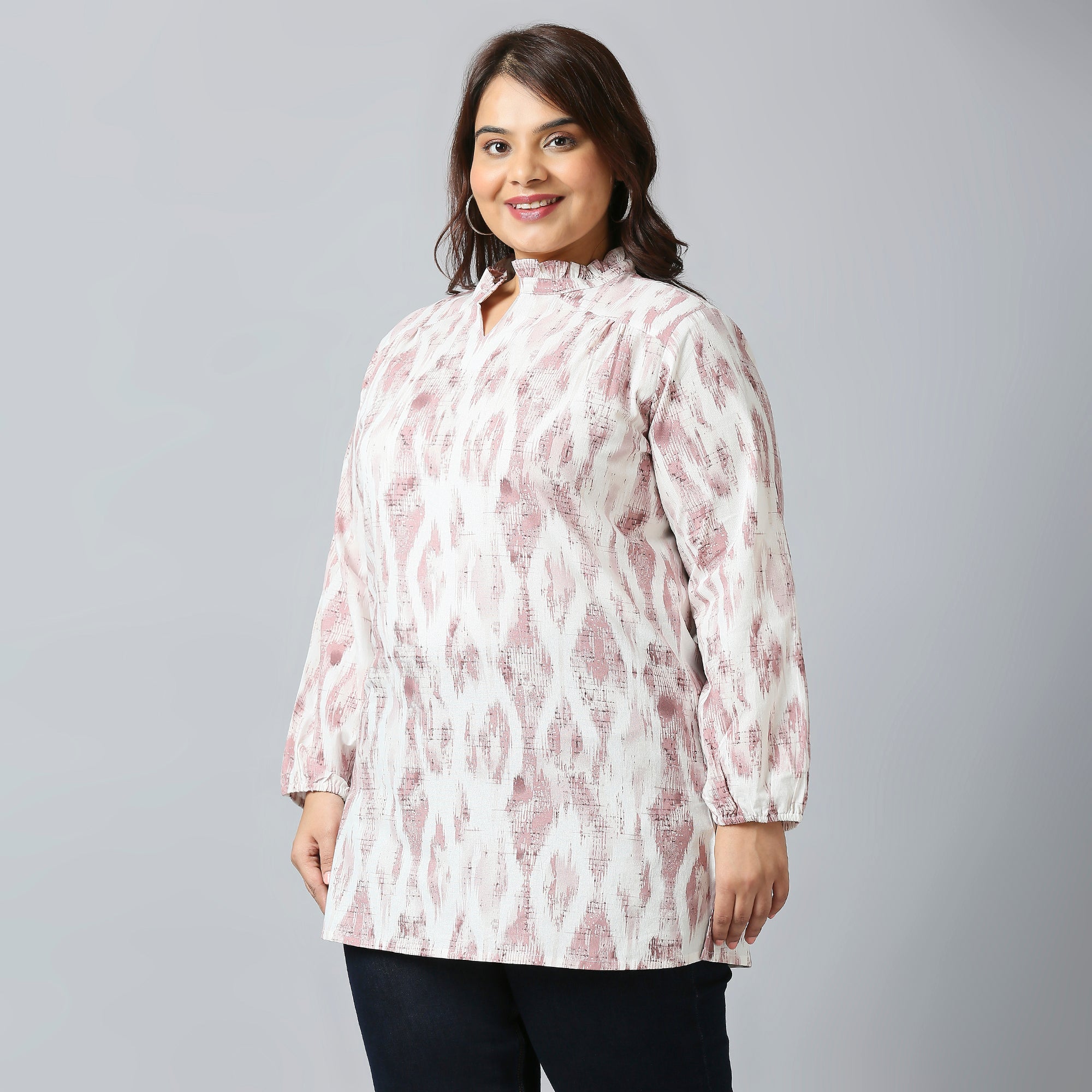 Plus Size Tunic | 2XL - 8XL | 100% Cotton | Mauve