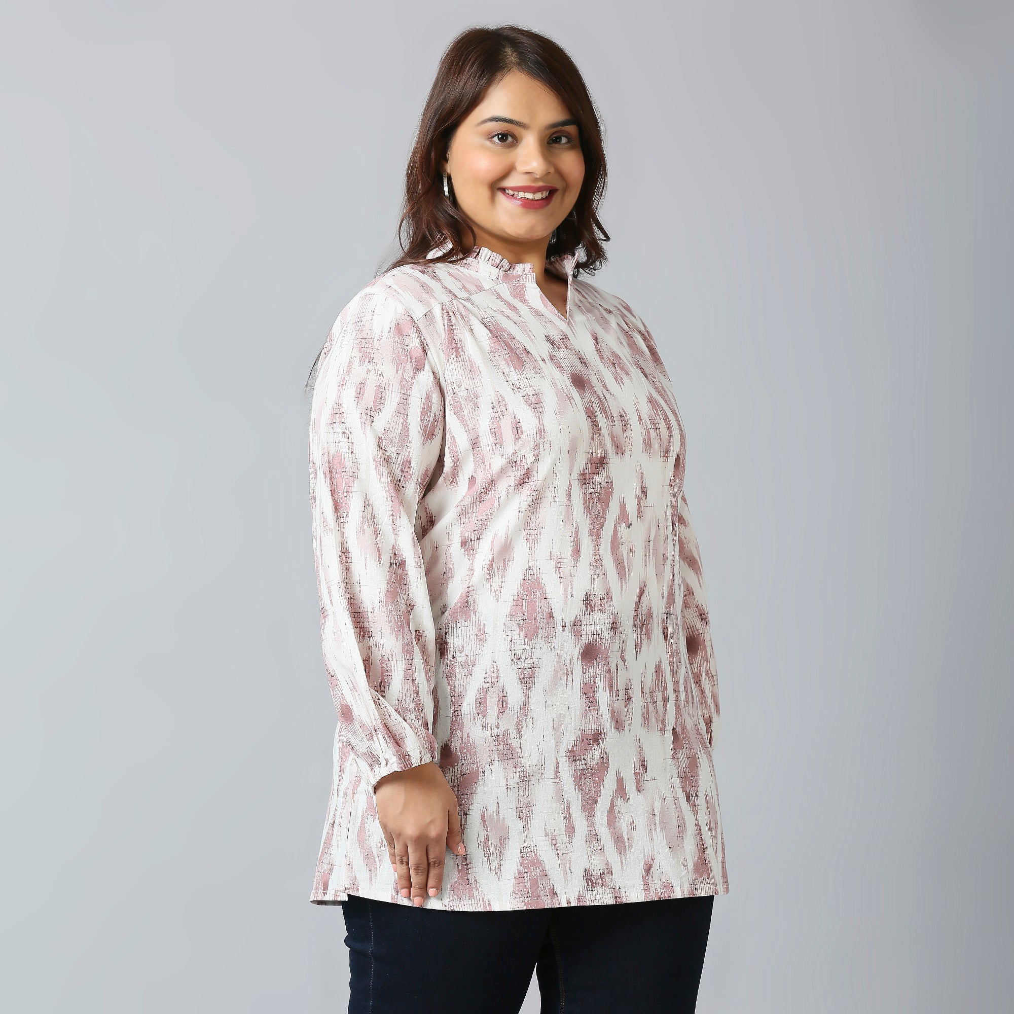 Plus Size Tunic | 2XL - 8XL | 100% Cotton | Mauve