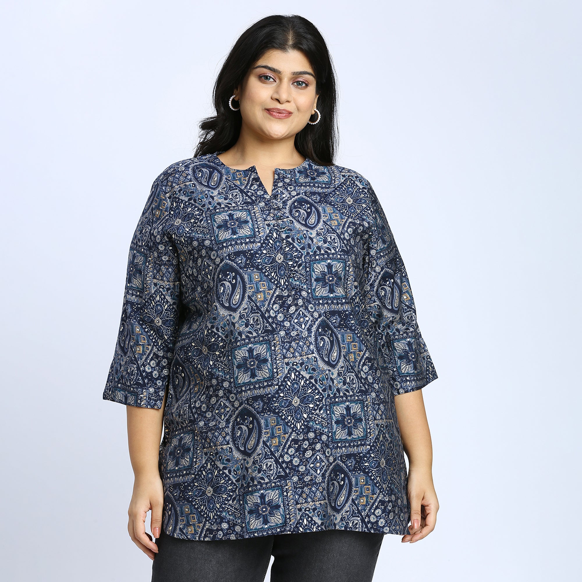 Plus Size Tunic | 2XL - 8XL | Blue