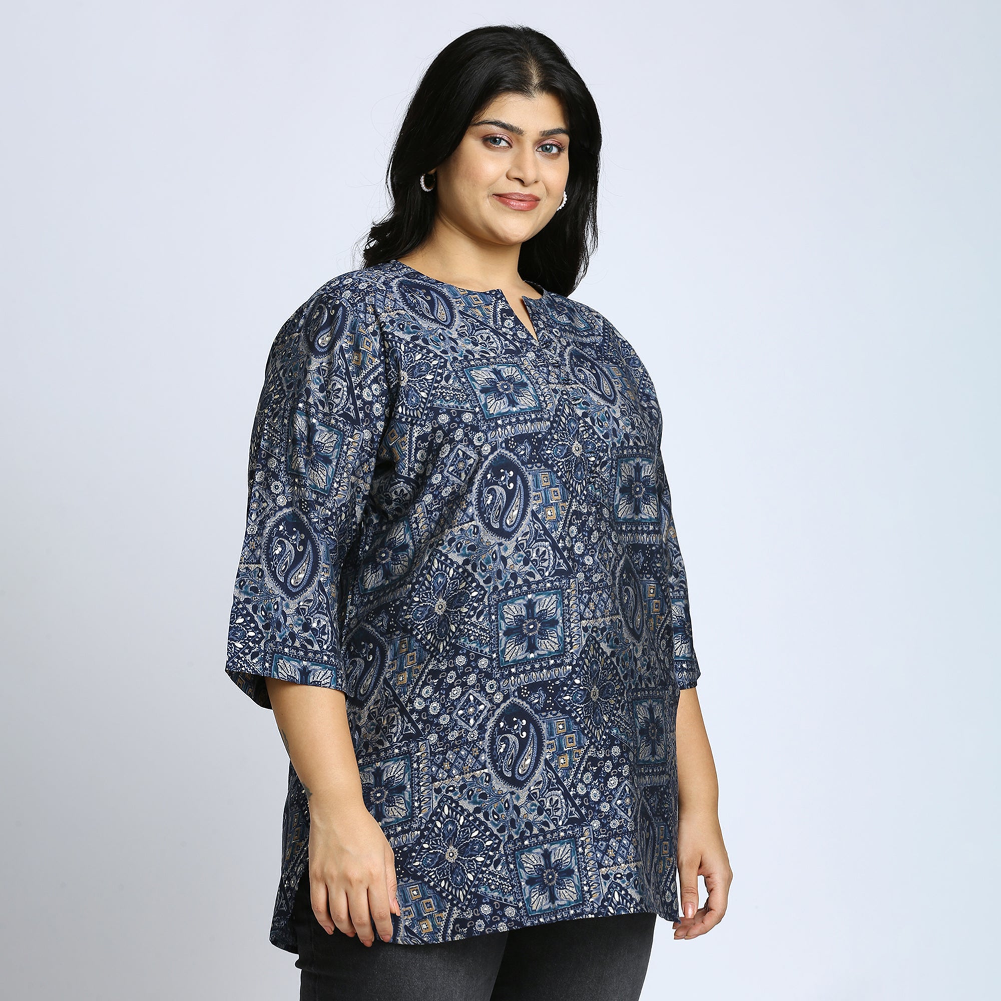 Plus Size Tunic | 2XL - 8XL | Blue