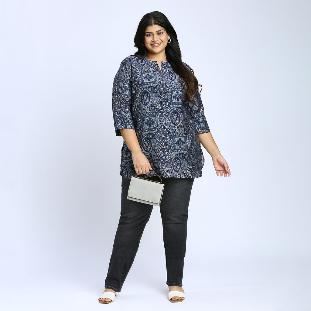 Plus Size Tunic | 2XL - 8XL | Blue