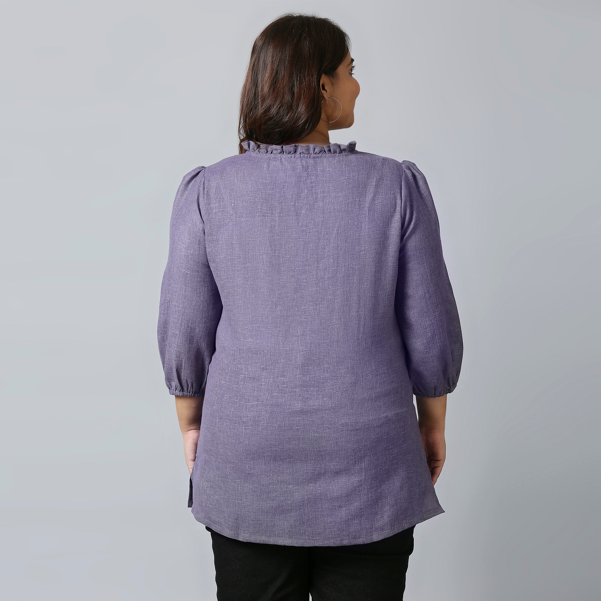 Plus Size Tunic | 2XL - 8XL | 100% Cotton | Purple