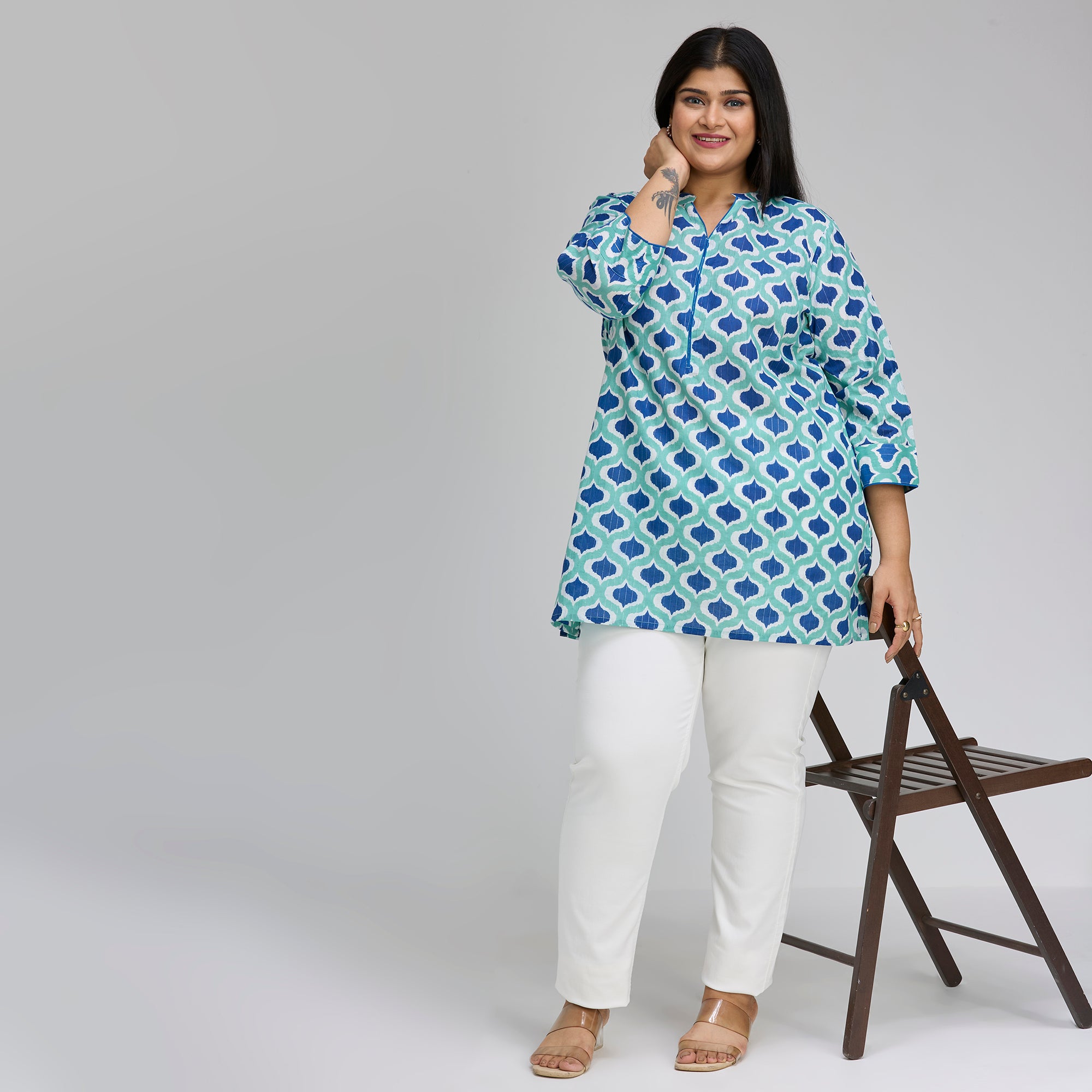 Plus Size Tunic | 2XL-8XL | Blue
