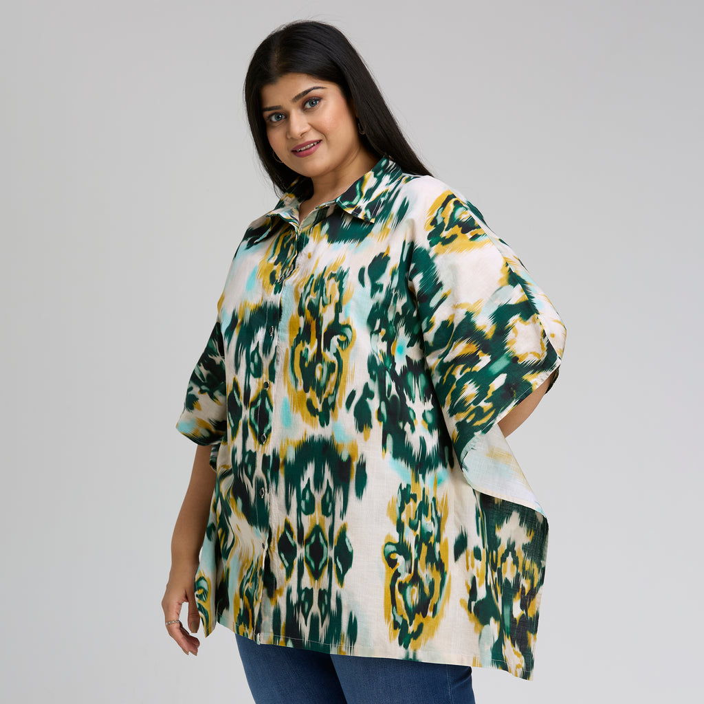Plus Size Tunic | 2XL-8XL | 100% Cotton | Green
