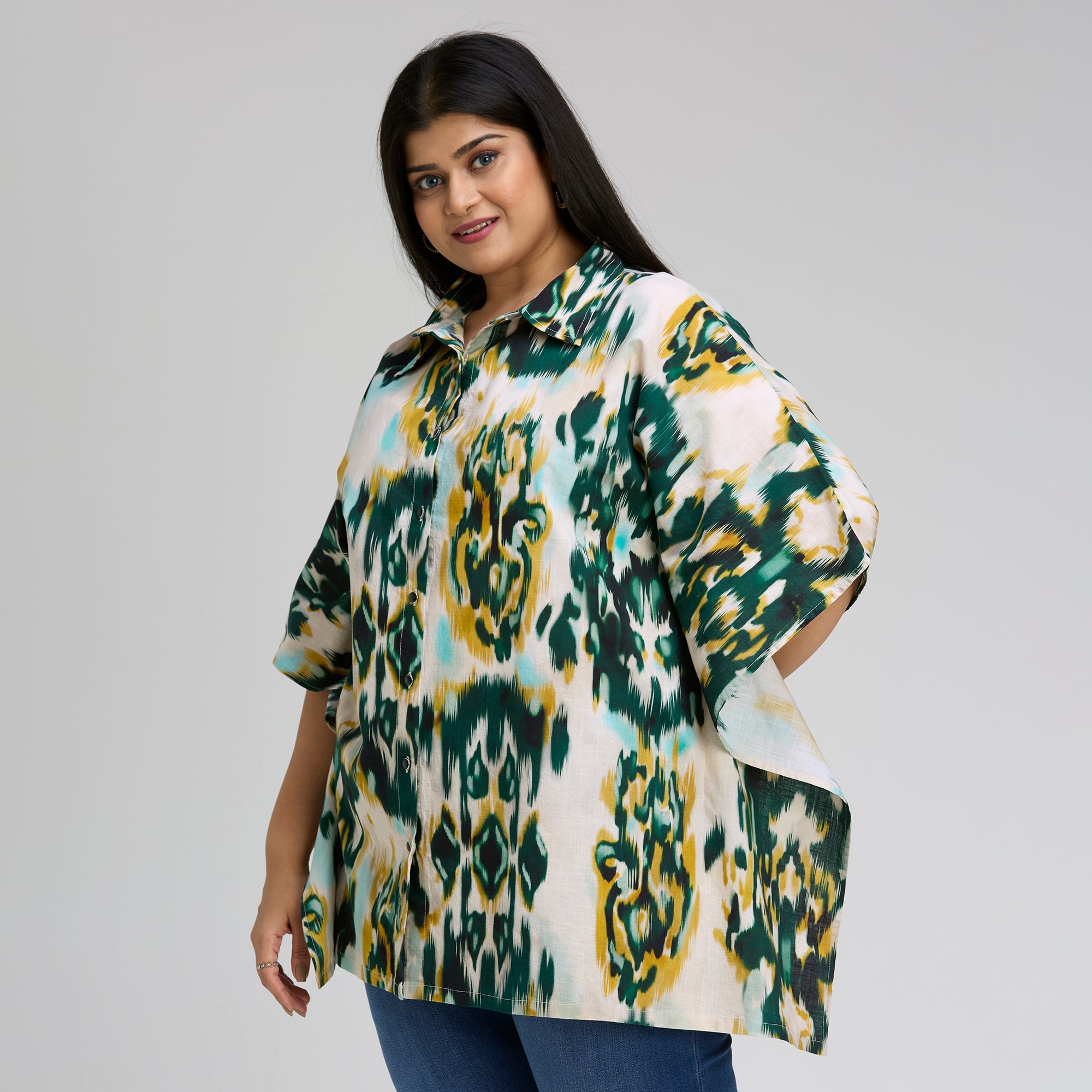 Plus Size Tunic | 2XL-8XL | 100% Cotton | Green