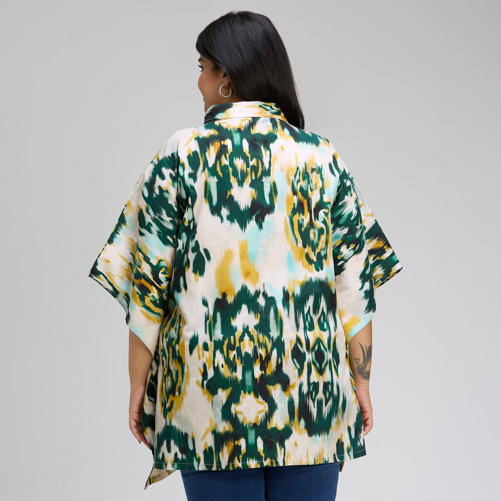 Plus Size Tunic | 2XL-8XL | 100% Cotton | Green