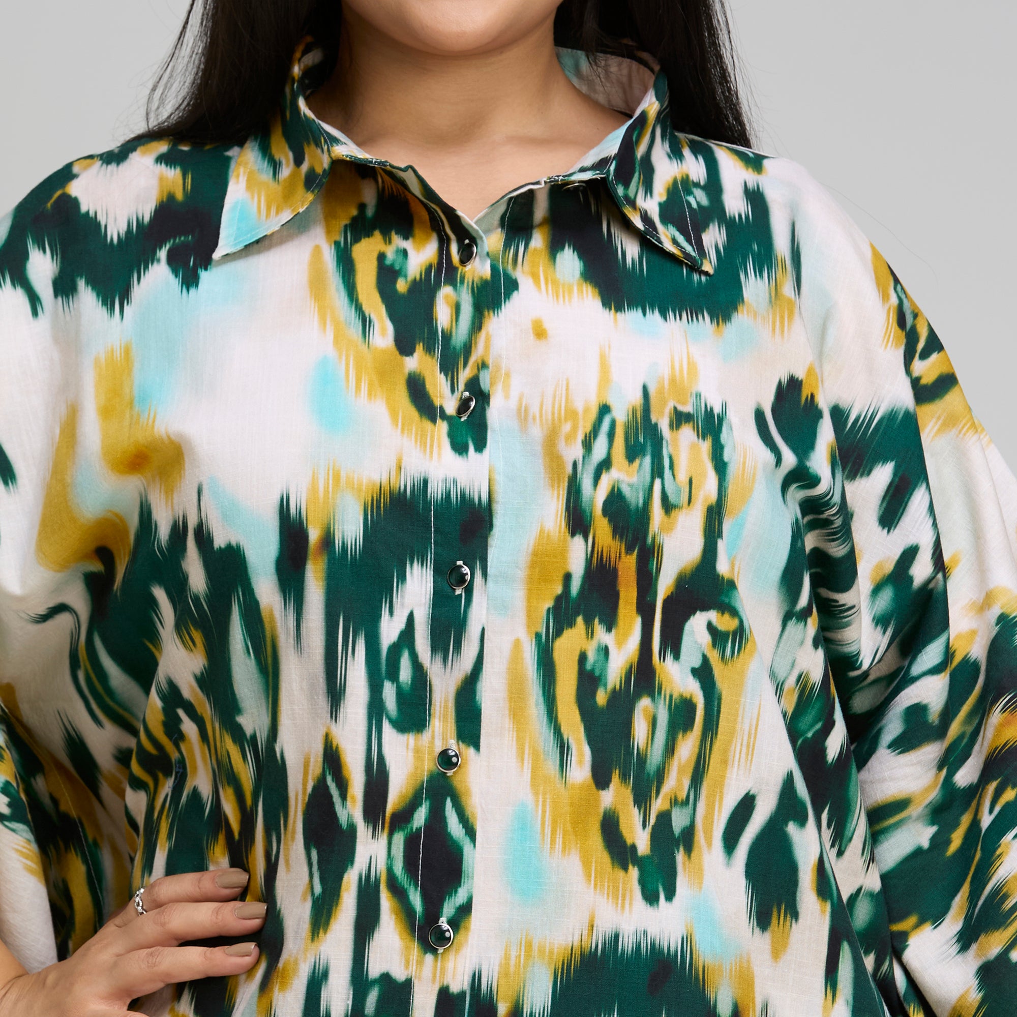 Plus Size Tunic | 2XL-8XL | 100% Cotton | Green