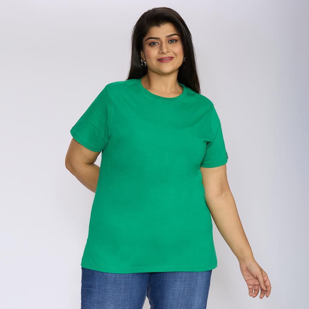 Plus Size Core T-shirt | 2XL - 8XL | 100% Cotton | Green