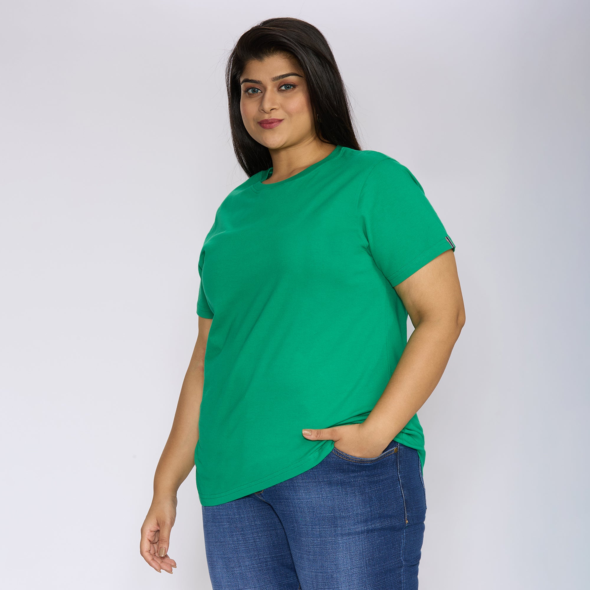 Plus Size Core T-shirt | 2XL - 8XL | 100% Cotton | Green